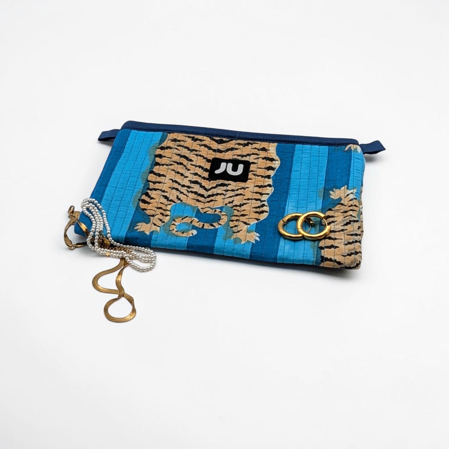 Mini Kosmetiktasche Blue Tiger